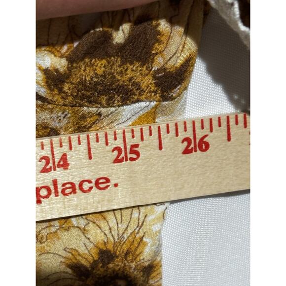 Maurices Plus sz 3x floral Daisy Top cold Shoulder Crochet Cottagecore Boho - Picture 8 of 16